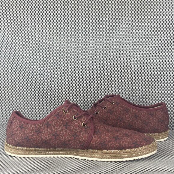 Disney x Call It Spring Aladdin Shoes Mens 10.5 Burgundy Genie Lamp Logo Lace Up - Picture 4 of 14